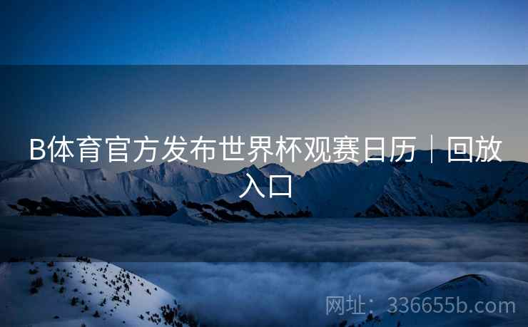 B体育官方发布世界杯观赛日历｜回放入口